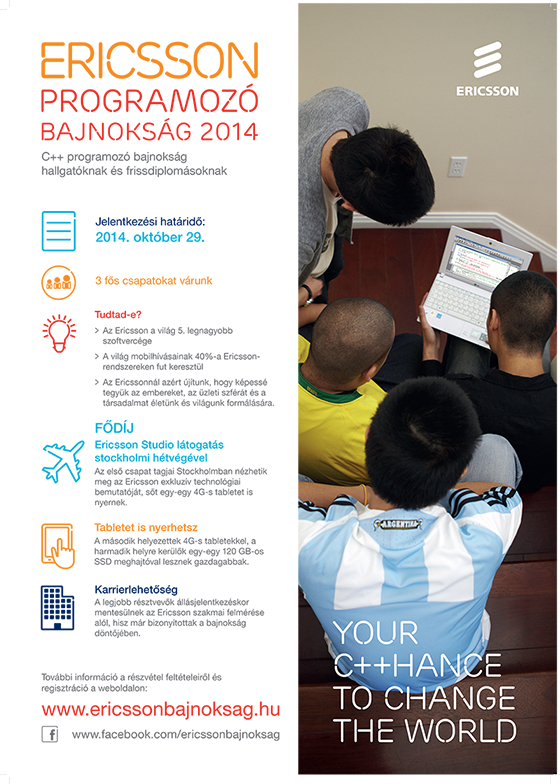 20141029 Ericsson Cplusplus Programozo Bajnoksag 2014 plakat