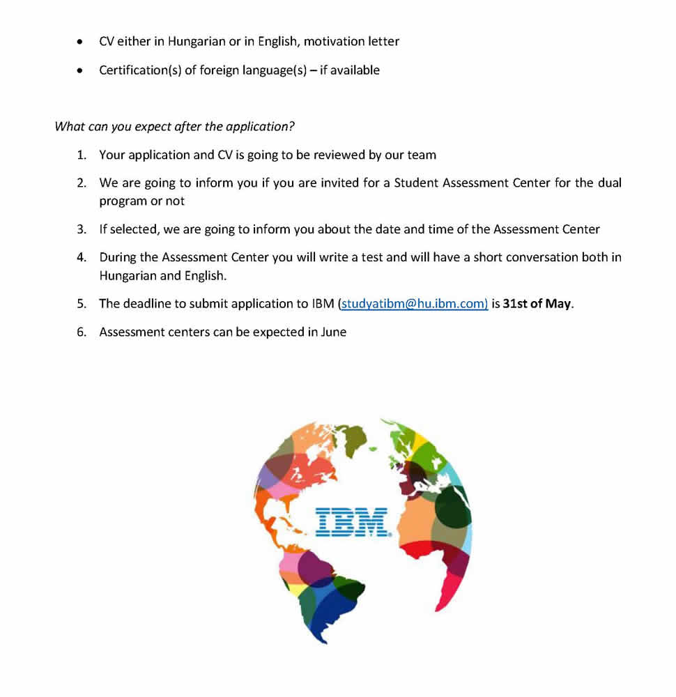 Dual Study Program IBM 2020