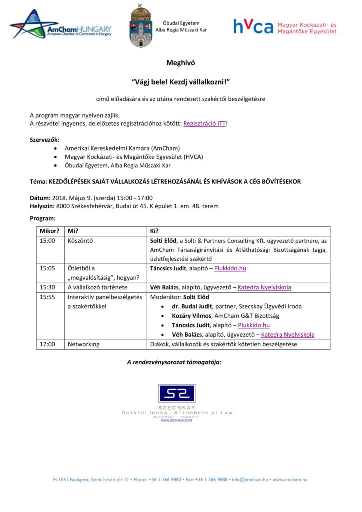 Meghivo Kezdj vallalkozni