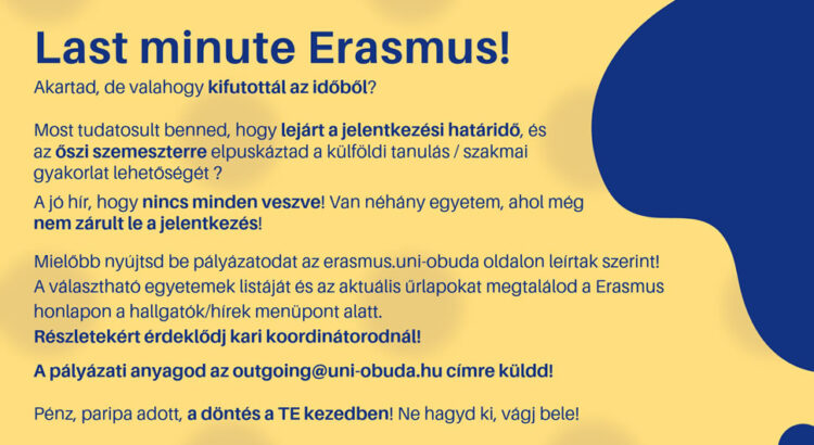 Last minute Erasmus fb