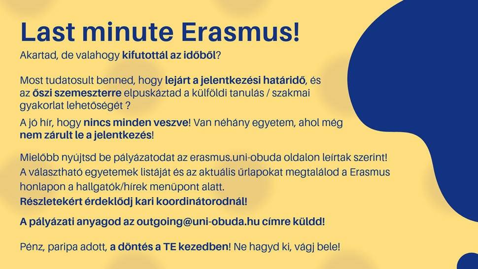 Last minute Erasmus fb