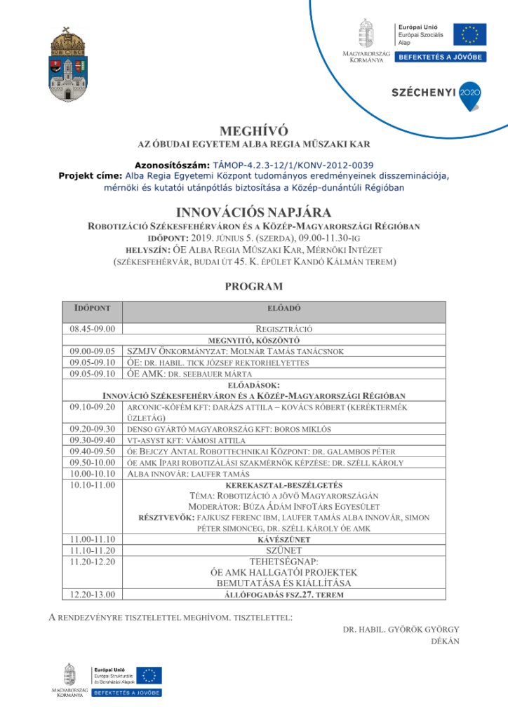 Innováció napja program