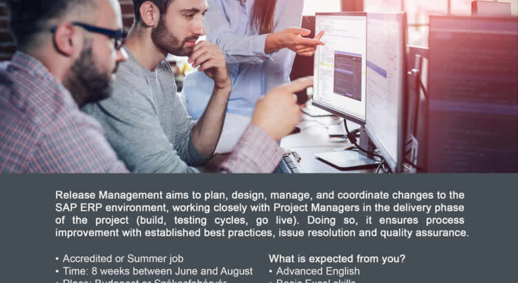 20210526 release management trainee szakmai gyakorlat nyári munka lehetőség
