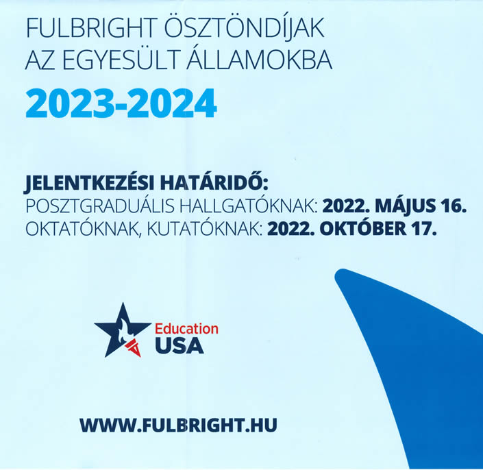 Fulbright ösztöndíjak 2023-2024