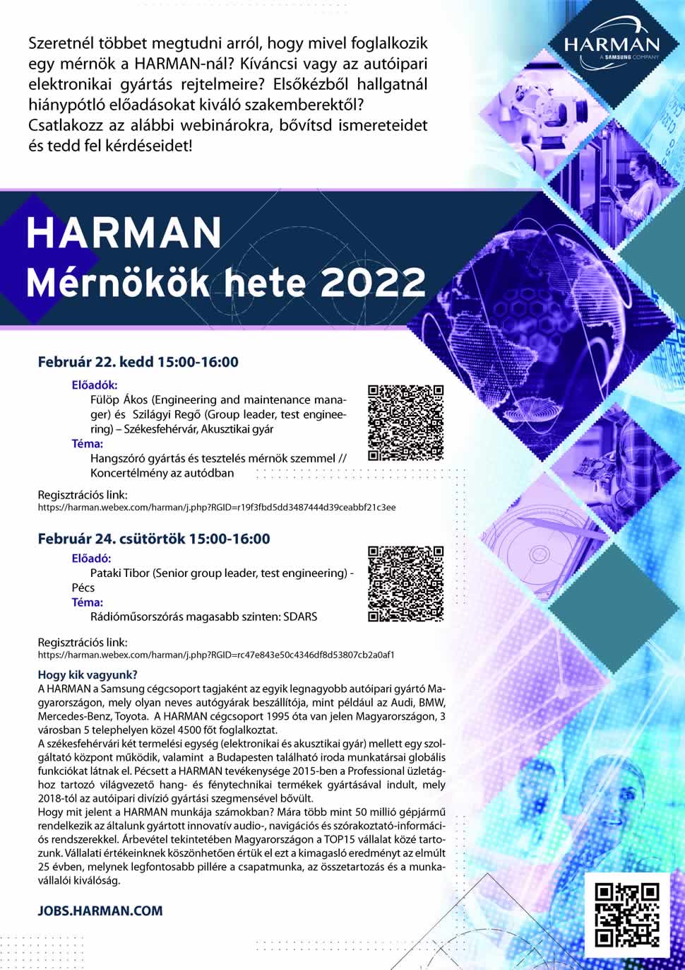 HARMAN – Mérnökök hete 2022