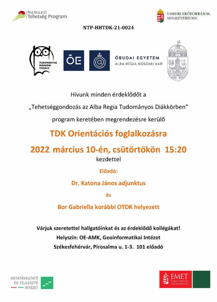 TDK Orientációs nap
