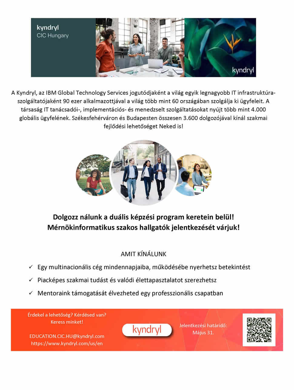 Duális képzés a Kyndryl-nél