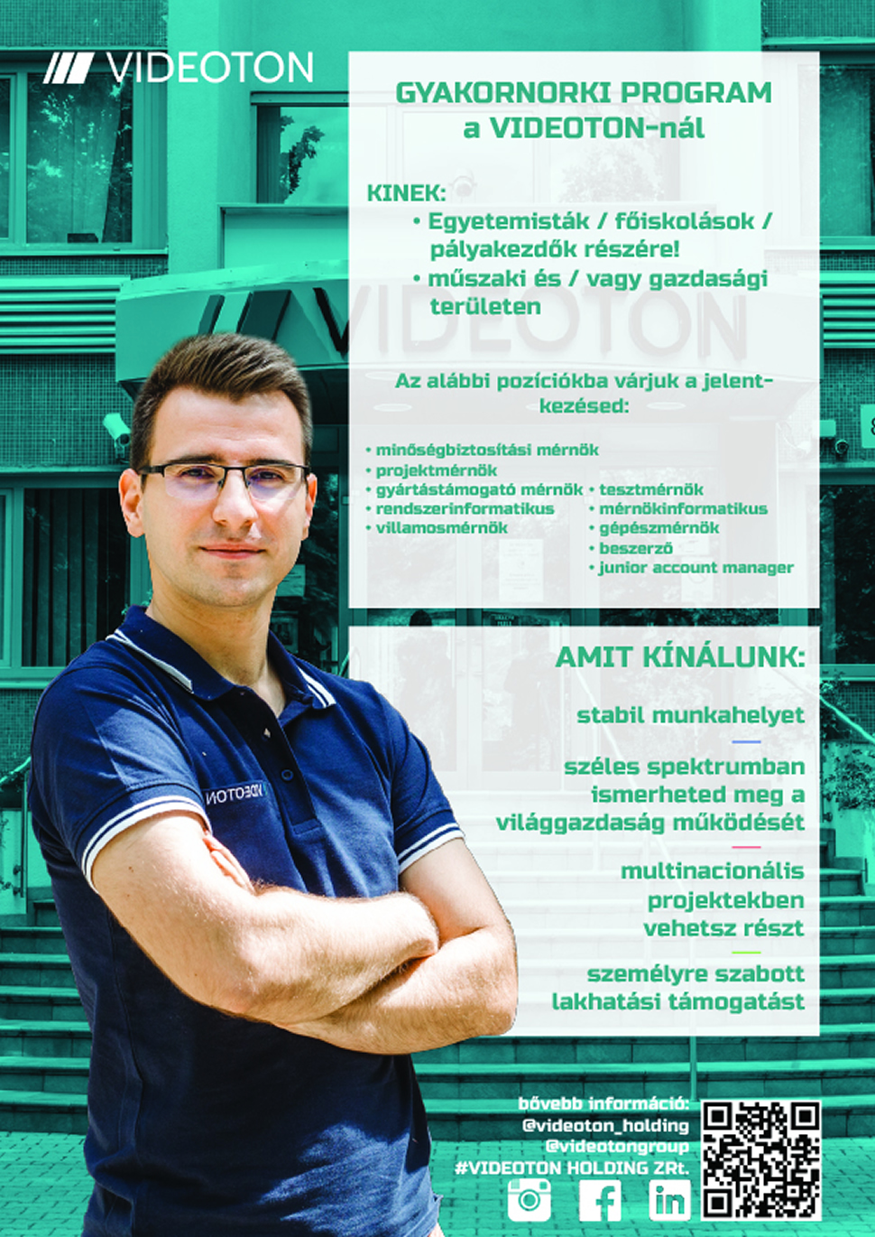 Gyakornoki program a Videotonnál