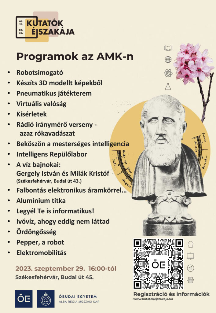 Kutatók Éjszakája 2023 ÓE AMK