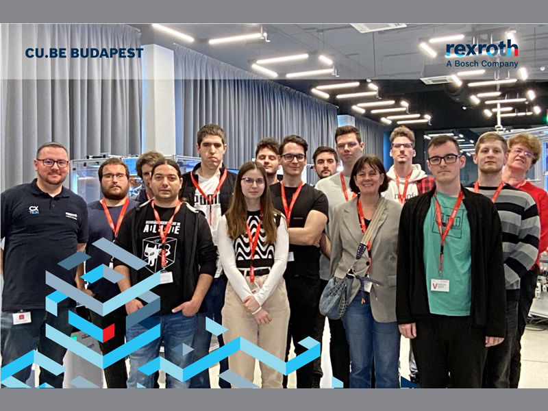 A TDK-kör szakmai látogatása a Bosch Rexroth digitális élményközpontjában